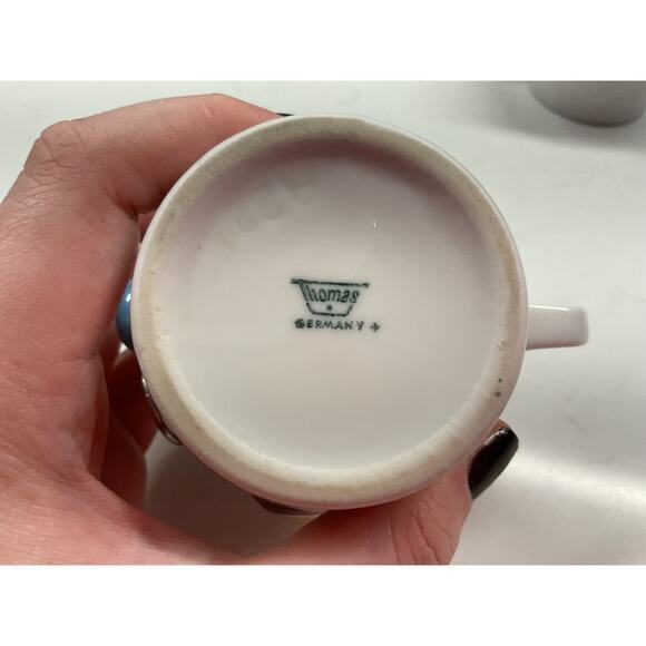 Upcycled Art Thomas Rosenthal Germany A22 Stackable Ceramic Mugs Set of 3 - Picture 13 of 15